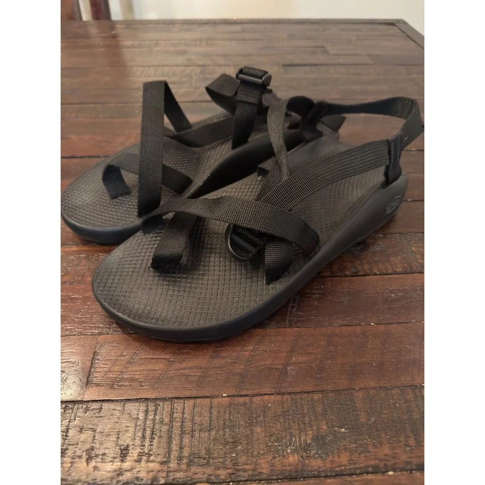 Chaco Z Cloud 2 Mens Black Sport Sandals J105427 Size 12 Toe Loop Hiking Shoes
